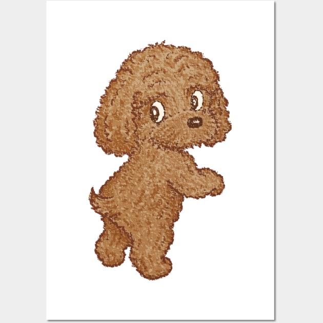 Toy-Poodle standing Wall Art by sanogawa